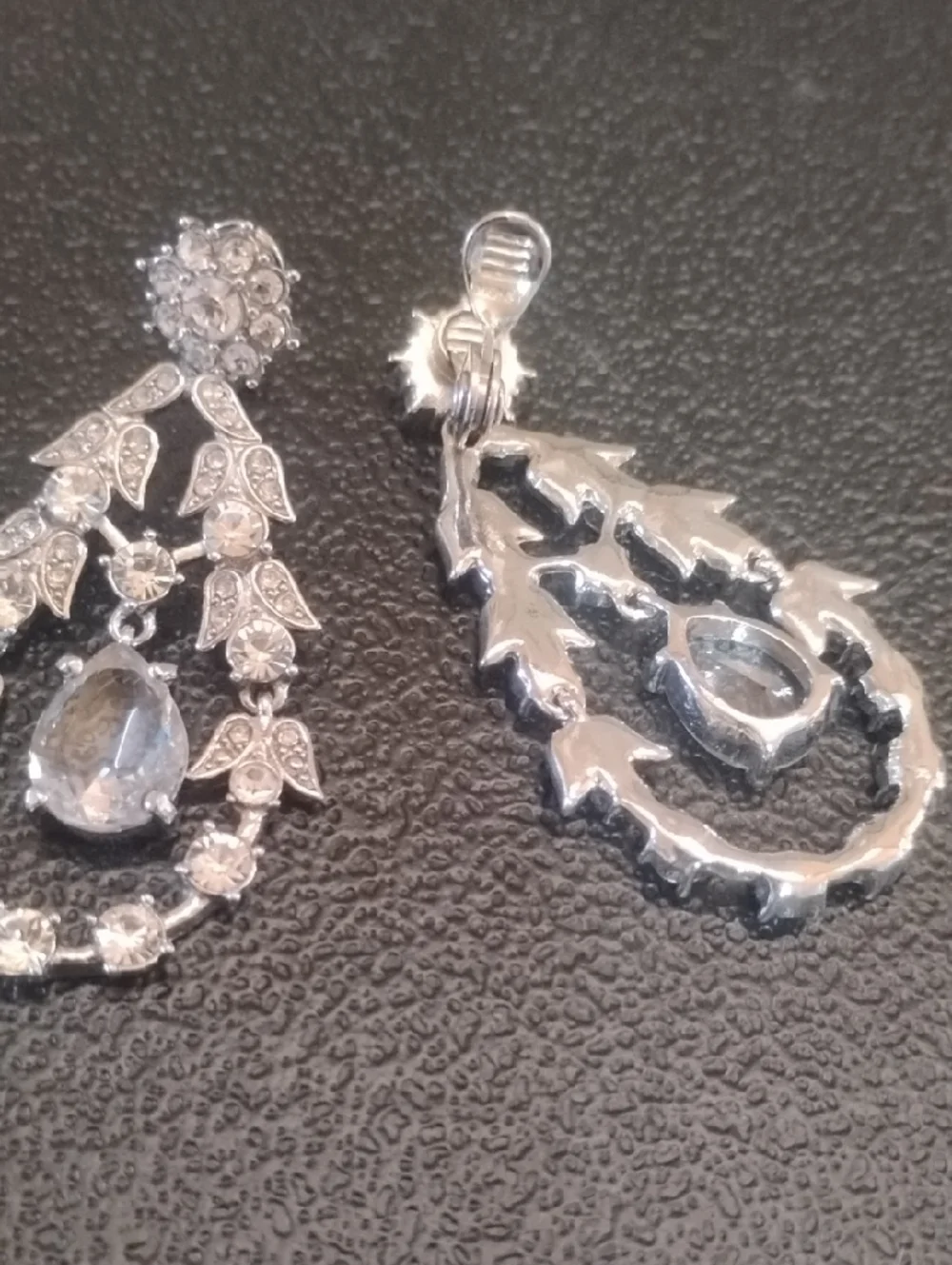 Monet Clip On Earrings - Silver Tone